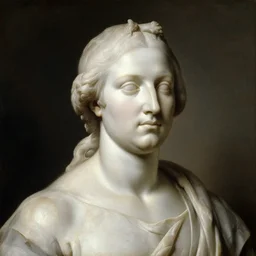 portrait painting of a marble sculpture  by George Stubbs, renaissance painting, oil painting, old master