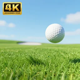 a golf ball screaming as its hit by a club, bright green grass flying in the air, by johannen voss, by cronenberg, by peter kemp, by octane render, blender, 8 k