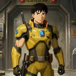 fallout 4 vault tec in anime style