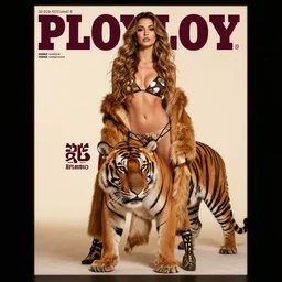 epic portrait of a tiger woman sony a 7 s photo f 2. 8 full body playboy cover