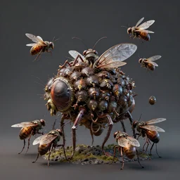 all hail the new flesh, insect politics, a living hive by johannen voss by david cronenberg by francis bacon by peter kemp by octane render blender 8 k