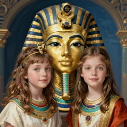 beautiful portrait of 2 5 - year - old anne baxter as nefertari, digital art by eugene de blaas and ross tran, vibrant color scheme, intricately detailed, in the style of romanticism, cinematic, artstation, greg rutkowski
