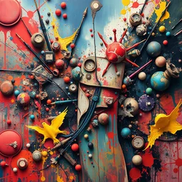 a hyper detailed chaos from the abstract space, award winning painting, brush splashes of vivid colors, artwork by chiara bautista and beksinski and norman rockwell and greg rutkowski, tom bagshaw weta studio, and lucasfilm, made with canon eos