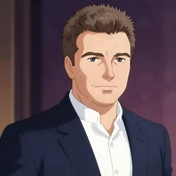simon cowell as an anime character