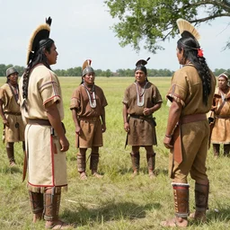 native americans meet colonisers
