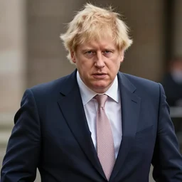 muscular chad gigachad boris johnson with thick blonde hair, boris johnson as a chad with thick blonde hair, strong jawline, good posture, and wearing a suit, realistic, hyperrealistic, 8 k resolution, highly detailed, very detailed, hd quality, intricate details, trending on artstation