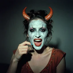 a jocular demon, 1 6 mm film, autochrome