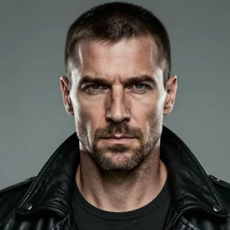 portrait photograph of G-Man from half-life, highly detailed, close-up