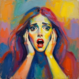 fear, vibrant, colorful, painting, painterly, abstract