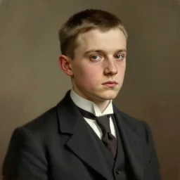 portrait painting of a 3 0 - year - old man with short hair, british, a journalist, wearing a suit, looked gaunt, confident, elegant and handsome aunreal render cinematic lighting art 1 9 2 0 period drama by bussiere rutkowski andreas rocha