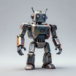 a logo for a punk band made entirely of robots