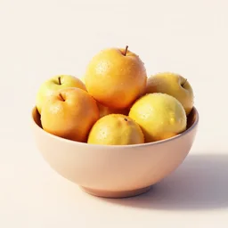 a bowl of fruit, octane render