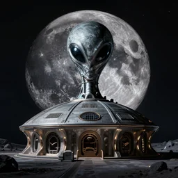 friendly alien base on the dark side of the moon