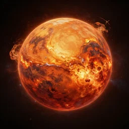 the planet mars exploding, beautiful digital painting, trending on art station, octane render, 8 k