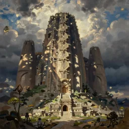 fantasy tarroka, oil painting