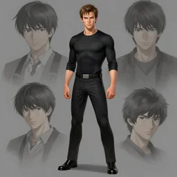 full body view, fls, aaron taylor johnson as quicksilver, digital painting, concept art, smooth, sharp focus, dressed!!!! illustration by artgerm, yoshitaka amano, krenz cushart, shinji aramaki