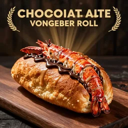 chocolate lava stuffed lobster roll promotional image