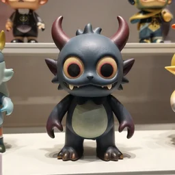 cartoon occult beast toy on display