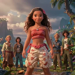 bokeh, octane, epic beautifull hyper realistic moana, gorgeous lighting by kim jung giu weta studio, mucha, bautista and norman rockwell and greg rutkowski and tom bagshaw and james gurney and lucasfilm