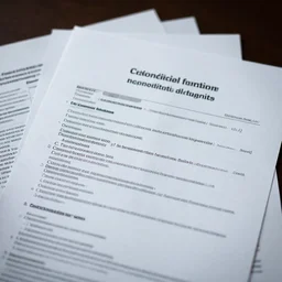 photograph of confidential documents with some terrifying information, , 4k, HDR