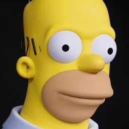 studio portrait of man, 4 0 years, homer simpson lookalike, looks like a real life version of homer simpson, as if looking at a cartoon character, soft light, black background, fine skin details, close shot, award winning photo by annie leibovitz