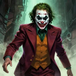 joker comic book art, fantasy, highly detailed, art by greg rutkowski