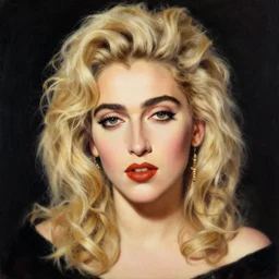 portrait of madonna, artwork by sandra chevrier