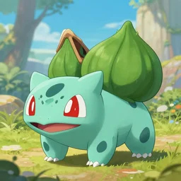 a painting of the pokemon Bulbasaur, digital art 4k