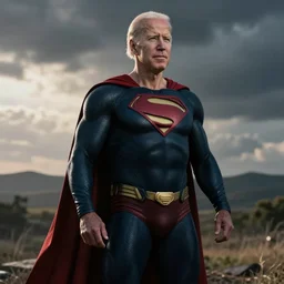 Joe Biden in his superhero identity, Dark Brandon