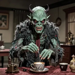 a Lovecraftian cosmic horror monster on I Love Lucy