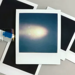 expired polaroid of unknown objects, light leaks, back light, in the style of uta barth