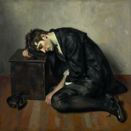 artwork by james ensor drunk depressed and without a will to live