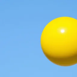 a yellow ball