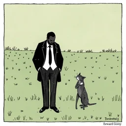 leon the professional. illustration by edward gorey