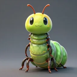 caterpillar humanoid, symmetrical, highly detailed, digital art, sharp focus, trending on art station, anime art style