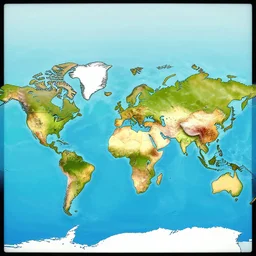 a image of world map in gta style