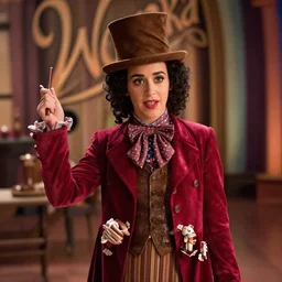 a film still of katty perry in willy wonka and the chocolate factory ( 1 9 7 3 )