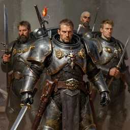 portrait of warhammer rogue, style by simon bisley, ismail inceoglu, wadim kashin, filip hodas, benedick bana, and andrew atroshenko