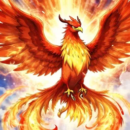 Marco the Phoenix, epic one piece manga drawing, trending on artstation cgsociety, vibrant colors.