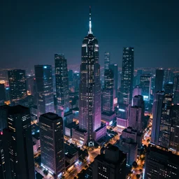 a cyberpunk city
