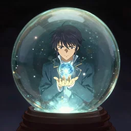 magical crystal ball in crystal ball by akihiko yoshida
