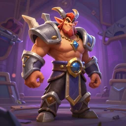 avatar of Hearthstone character paint concept Blizzard pixar maya engine on stylized background splash comics global illumination lighting artstation