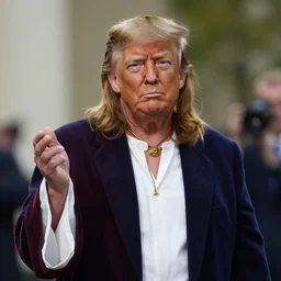 Donald Trump cosplaying Jesus
