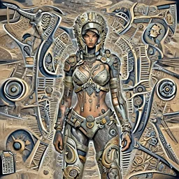 scavenger girl hunting in the desert concept art, symmetrical, rule of three, detailed body, detailed face, ultradetailed digital illustration, 8 k, epic atmosphere, digital art by dang my linh and simon cowell