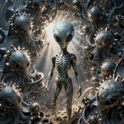 alien architecture inspired by fractals