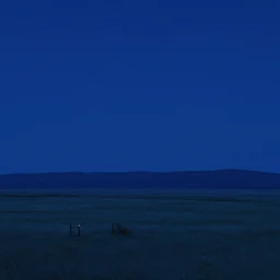 indigo night by ruan jia, landscape