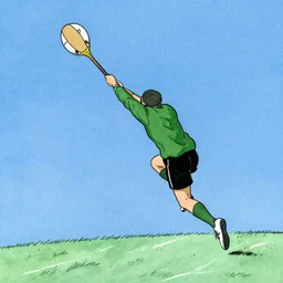 quidditch in the sky. illustration by edward gorey