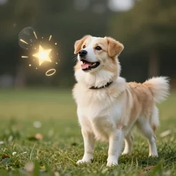 dog using magic