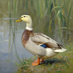 a duck on the prowl oil painting andrew wyeth