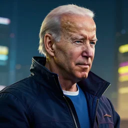 joe biden as a character in cyberpunk, hyper realistic, amazing detail digital art, cgsociety, artstation